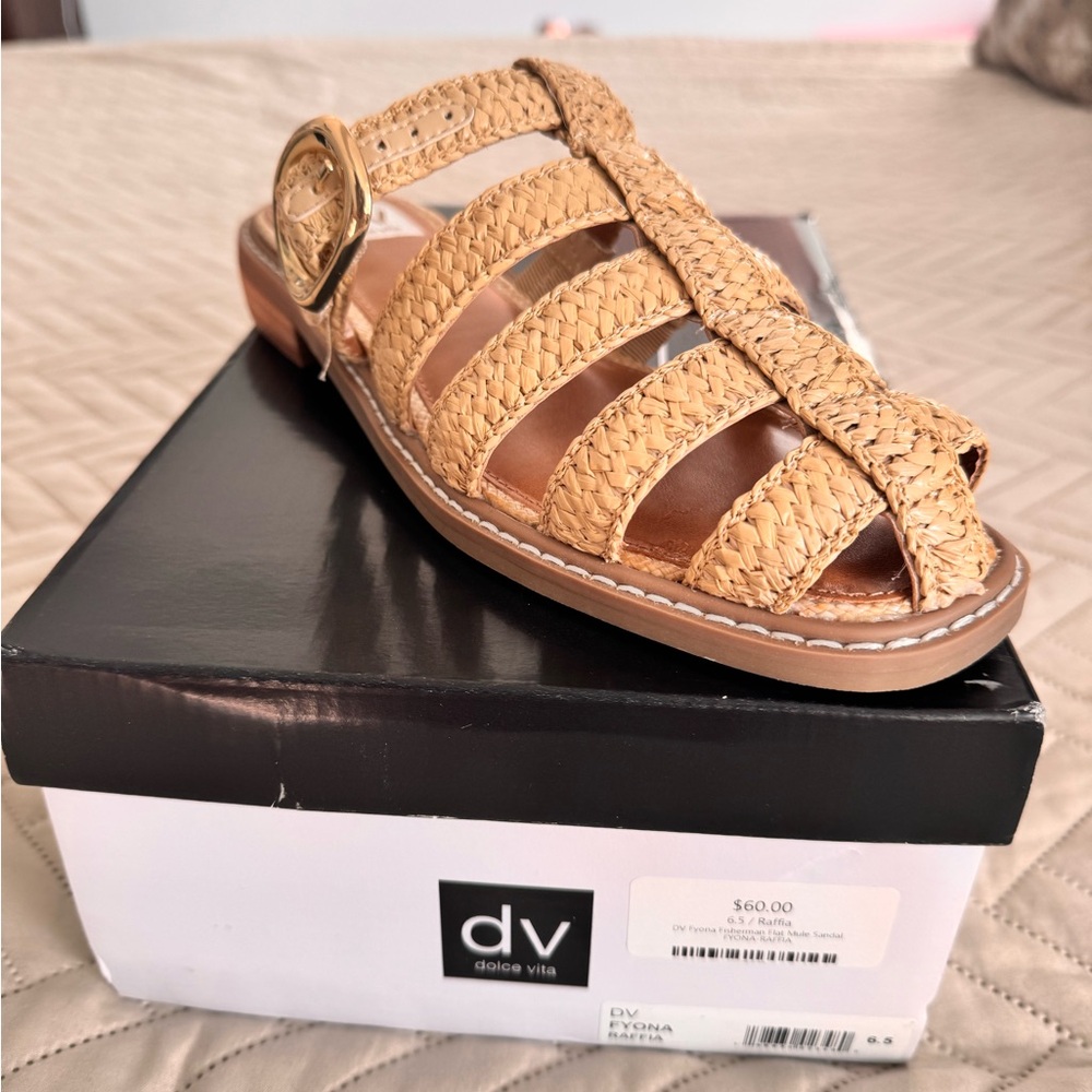 Dolce Vita Women's Woven Tan Sandals